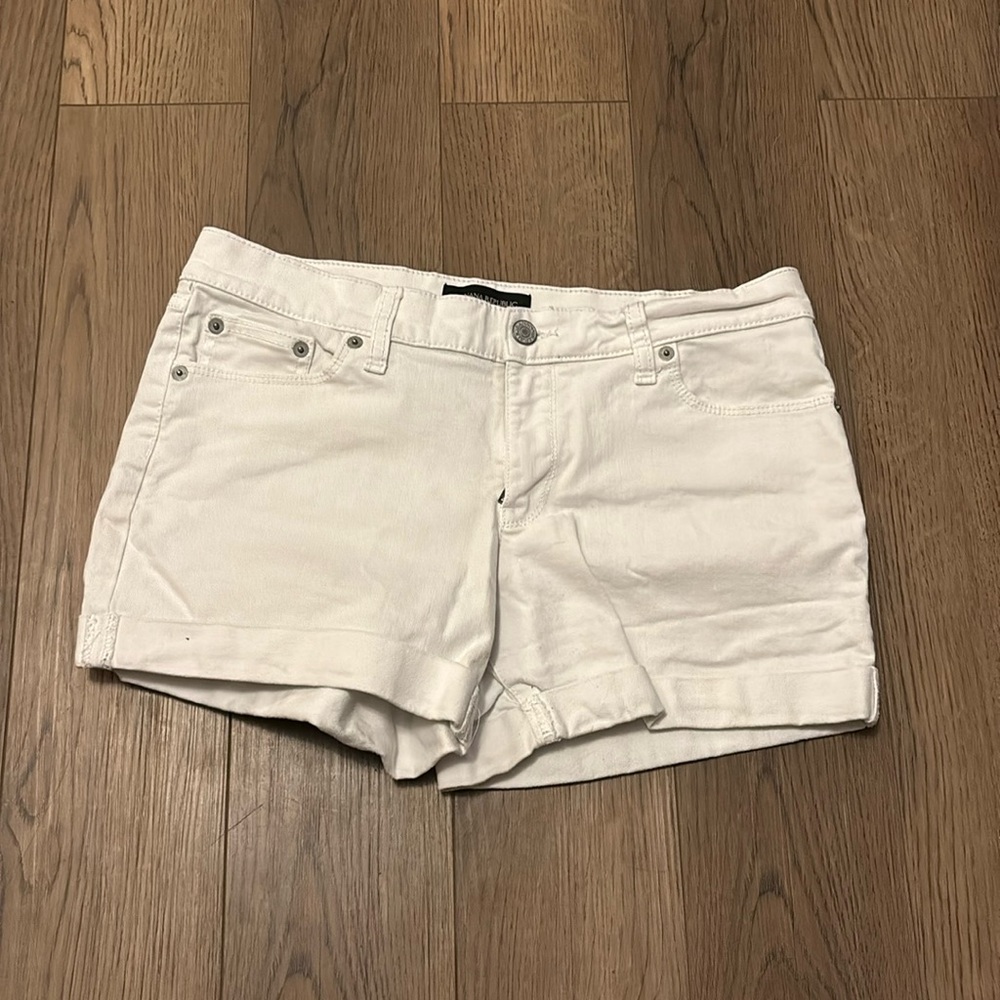 Banana Republic white denim shorts